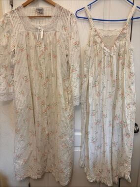 Willow Creek 2-Piece Maxi Gown & Robe Set Floral